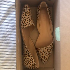J Crew D’Orsay Calf Hair flats